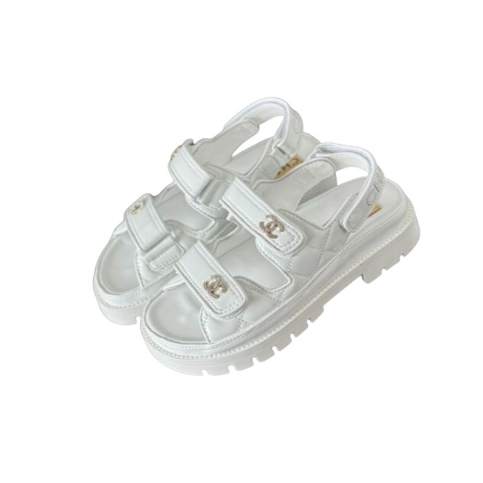 Chanel Sandals White For Women - MassToneUS