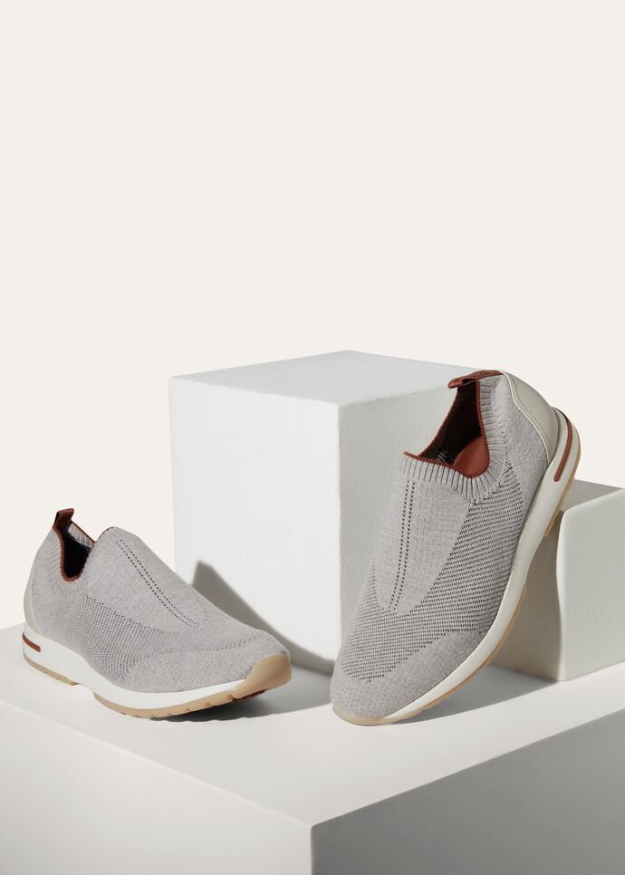 Loro Piana 360 Lp Flexy Walk Sneaker Grey For Men FAI4815 MassToneUS Loro Piana 360 Lp Flexy Walk Sneaker Grey For Men FAI4815 MassToneUS