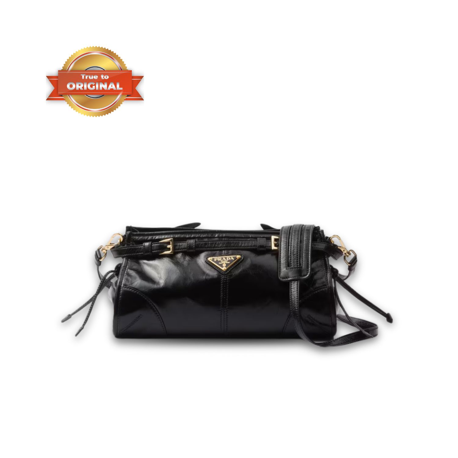 PRADA 25S BONNIE SMALL SHOULDER BAG 26 IN BROWN SUEDE GOLD HARDWRE main image 0